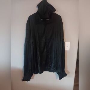 Pirate Black Button-Up Blouse